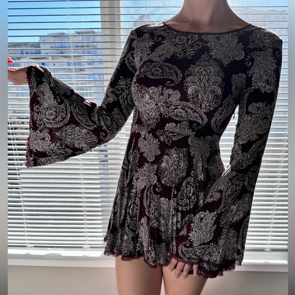Ecote Bell Sleeve Mini Dress